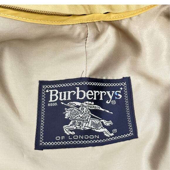 Burberry Heritage Trench Coat Vintage Classic Size 8 Long Vintage 90s Designer - Picture 9 of 16